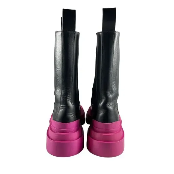 Bottega Veneta Black and Pink Women's Boots - Picture 4 of 16